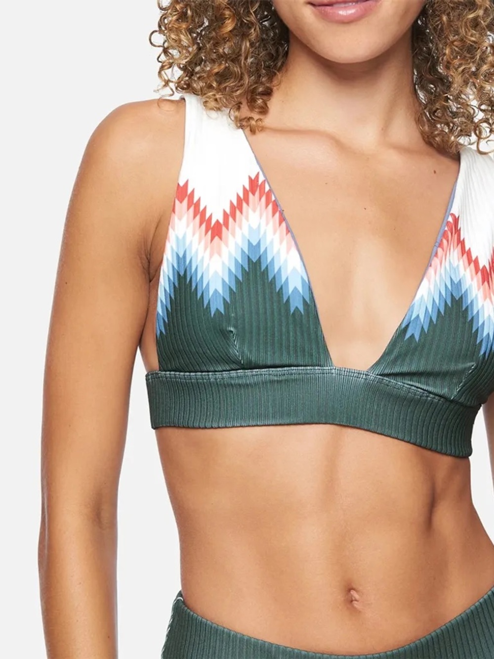 Hurley Playa Adj Banded Surf Bikini Top